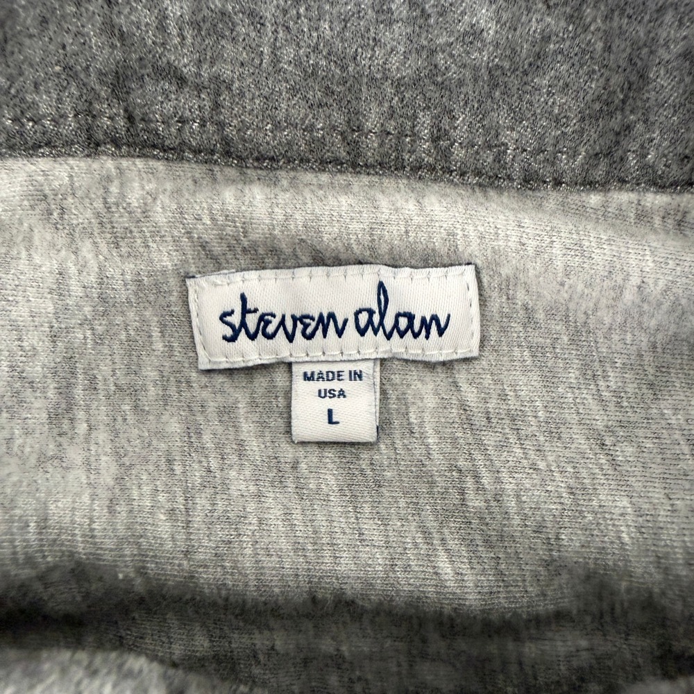 Steven Alan Shirt Mens L Gray Button Down Long Sleeve Chest Pocket Made in USA - Picture 3 of 11
